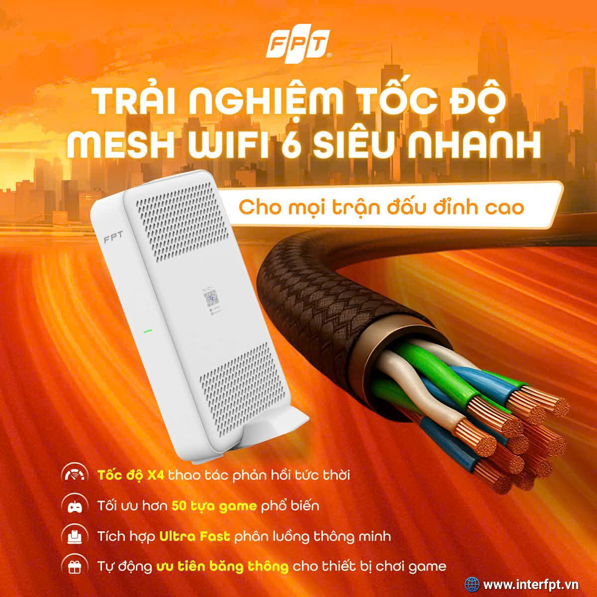 Đăng Ký Lắp Mạng FPT Lai Châu 2025: WiFi 6 tốc độ cao ưu đãi